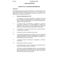 Comunicación Oficial No. 113. 1 de marzo de 1982